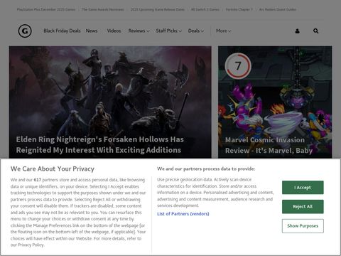 Gamespot.com website screenshot