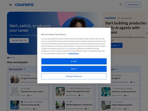 Coursera.org website screenshot