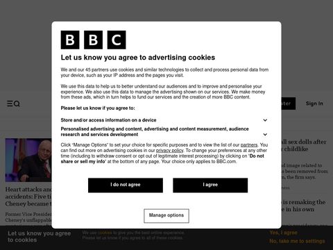Bbc.com website screenshot