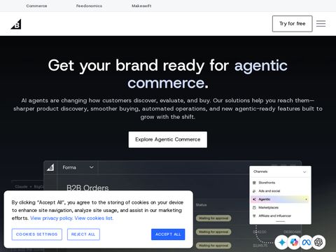 Bigcommerce.com website screenshot