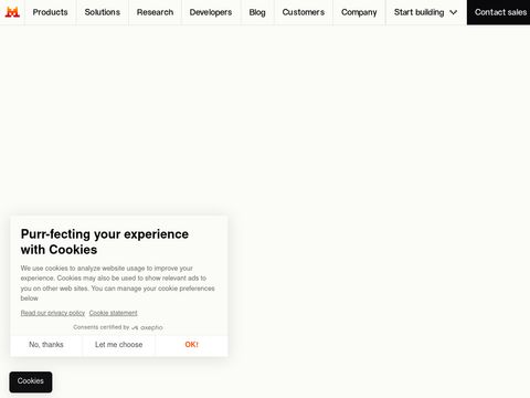 Mistral.ai website screenshot